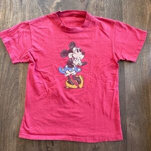 Vintage Red Minnie Mouse T-Shirt Thrashed Disney